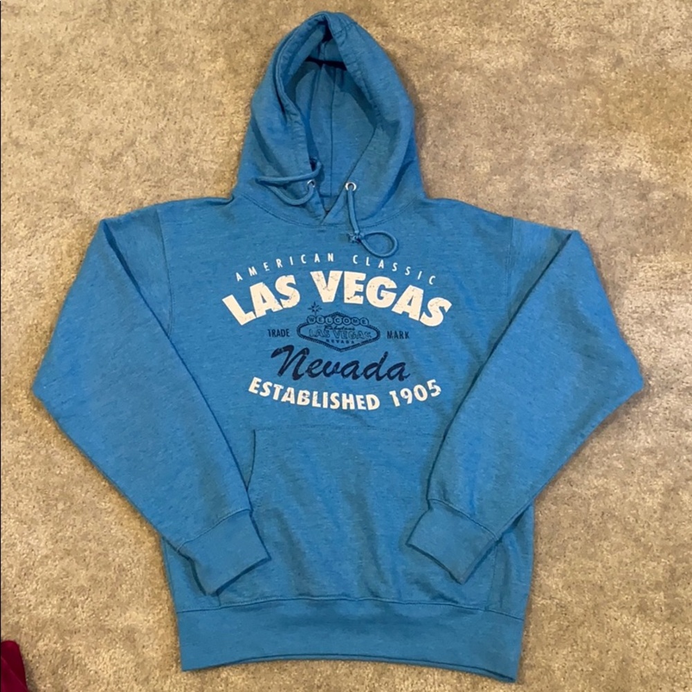 Blue hoodie